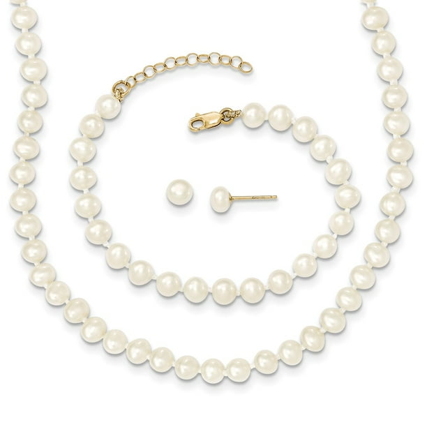 14k Freshwater Cultured Freshwater Cultured Pearl and Rose Quartz with Cable Chain 1 IN EXT 14k Freshwater Cultured Freshwater Cultured Pearl and Rose Quartz with Cable Chain 1 IN EXT